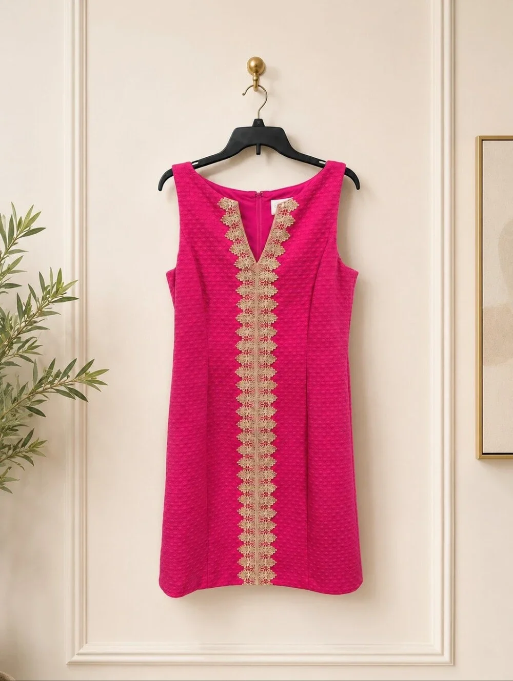 Pappagallo Women's Pink Sleeveless Shift Dress Size 10 - Picture 2 of 6